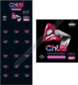 Chulli 2 Pcs Calendar Plain Condoms
