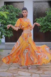 Bobin Top Silk Women Co Ord Set