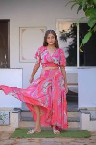 Bobin Top Umbrella Pajama Women Co Ord Set