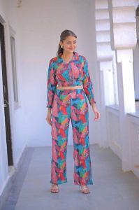 Button Bobin Cotton Women Co Ord Set
