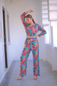 Button Bobin Cotton Women Co Ord Set