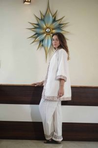 Three Piece Jute Women Co Ord Set