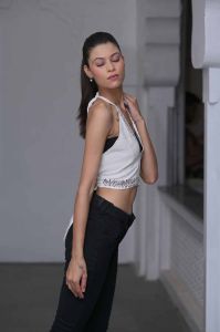 Jute Printed Crop Top