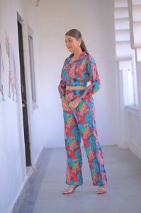 Button Bobin Cotton Women Co Ord Set