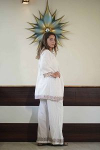 Three Piece Jute Women Co Ord Set