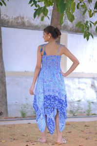 Printed Silk Dancing Skirt Dress
