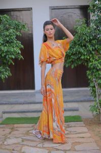 Bobin Top Silk Women Co Ord Set