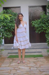 Four Frill Boho Ladies Short Dress