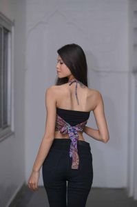Polysilk Reversible Crop Top