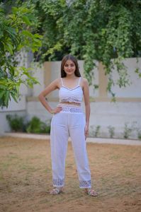 Three Piece Button Women Co Ord Set