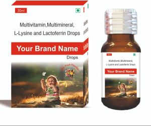 Multivitamin Multimineral Lysine Lactoferrin Drops