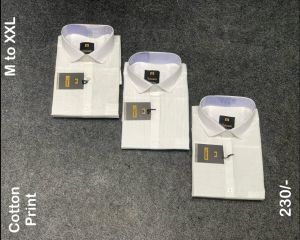 Mens Self Design Shirts