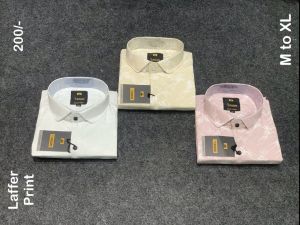 Mens Self Design Shirts