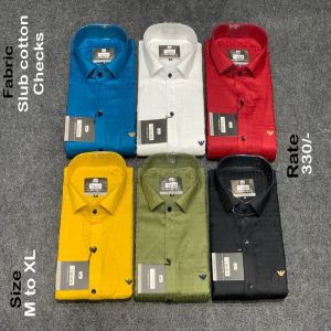 Mens Self Design Shirts