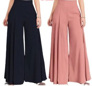 Ladies Pleated Palazzo Pants