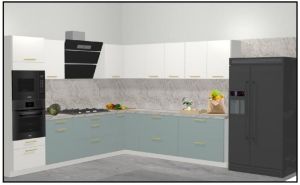 L Shape Modular Kitchen