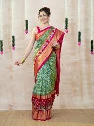 Ladies Designer Pochampally Ikkat Silk Saree