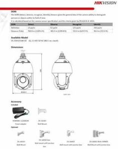 2MP Hikvision Ptz Dome Camera