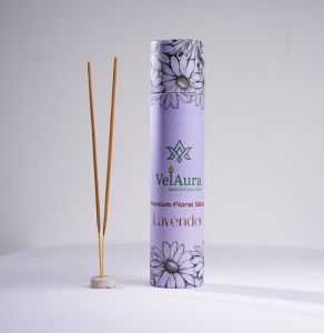 VelAura Lavender Floral Incense Sticks Tube