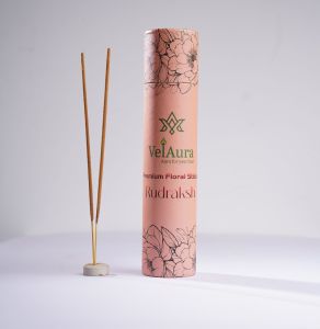 VelAura Rudraksh Floral Incense Sticks Tube