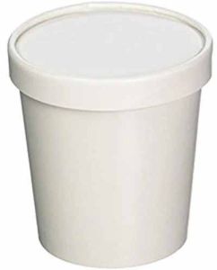 1000ml White Paper Food Container