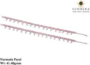 Narmada Pink Charm Payal Anklet