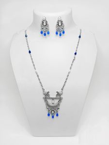 Peacock RG Blue Drop Jewelry Set
