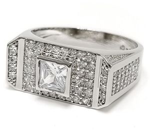 Square Roman Diamond Rolex Ring