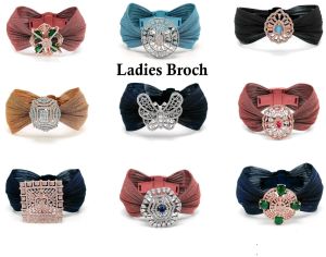 Rose Gold Floral Gem Ladies Brooch
