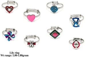 Red Heart Adjustable Lily Ring