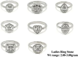 Roman Oval Diamond Cut Ladies Ring