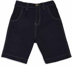 Solid Boys Adjustable Waist School Short