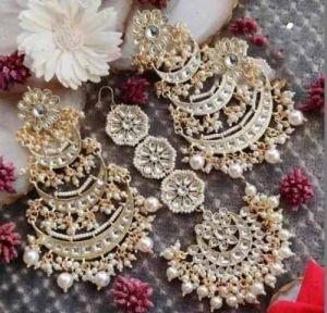 Women Stylish Kundan Bridal Maang Tikka