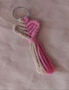 Macrame Multicolor Love Knot Keychain