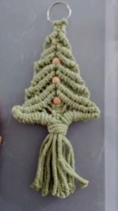Macrame Green Hanging Christmas Tree
