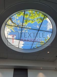 Textile Round Shape Stretch Ceiling