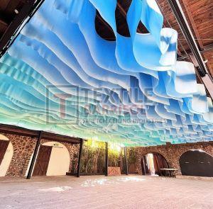 Textile Wave Fabric Ceiling