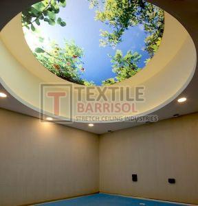 Textile Round Shape Stretch Ceiling