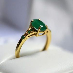 Green Stone Artificial Ring