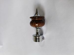 Bulb Tip Wood Curtain End Cap