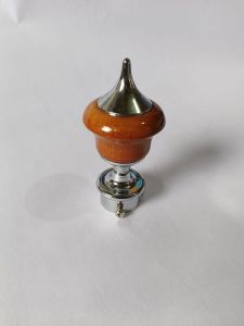 Cone Tip Wood Curtain End Cap