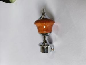 Pointed Dome Wood Curtain Stopper