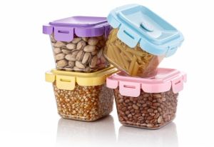4 Pcs Smily Airtight Container Pack