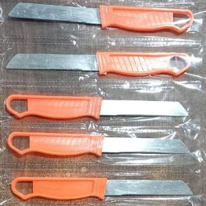 Orange Stainless Steel Kitchen Knife