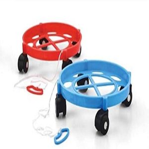 Platic Gas Cylinder Trolly with 360 Degree Rotated Wheels