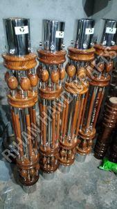 Stainless Steel Wooden Decorative Master Pillar