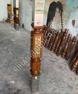 Stainless Steel Wooden High Quality Pillar