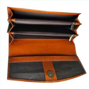 Ladies Brown Leather Wallets