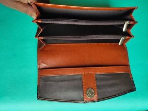 Ladies Brown Leather Wallets