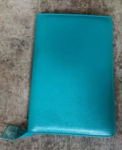 Sea Blue Leather Key Case